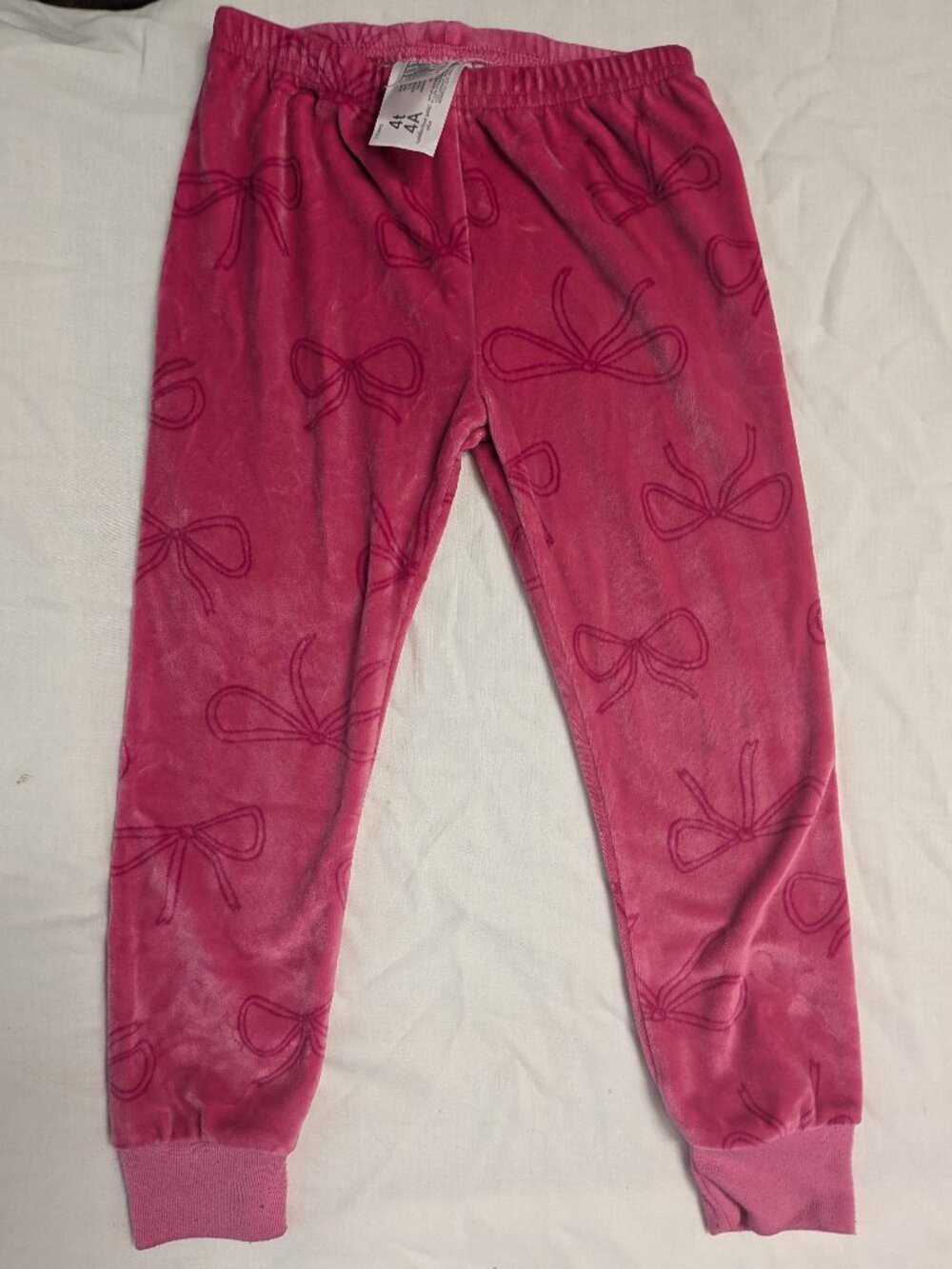 Carter's Pink Bow-Print Cozy Leggings